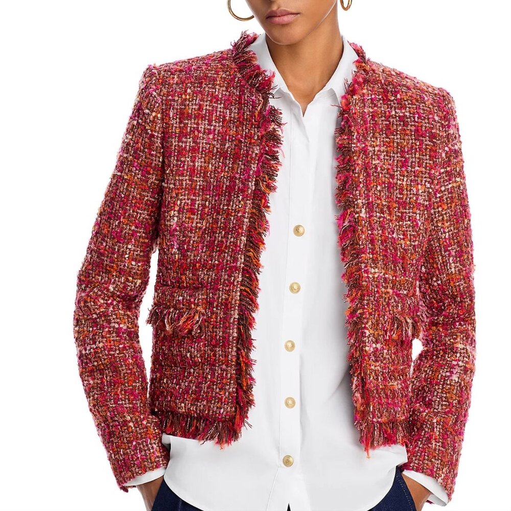 L'Agence Angelina Tweed Jacket Size 0. NWT. - Picture 4 of 12